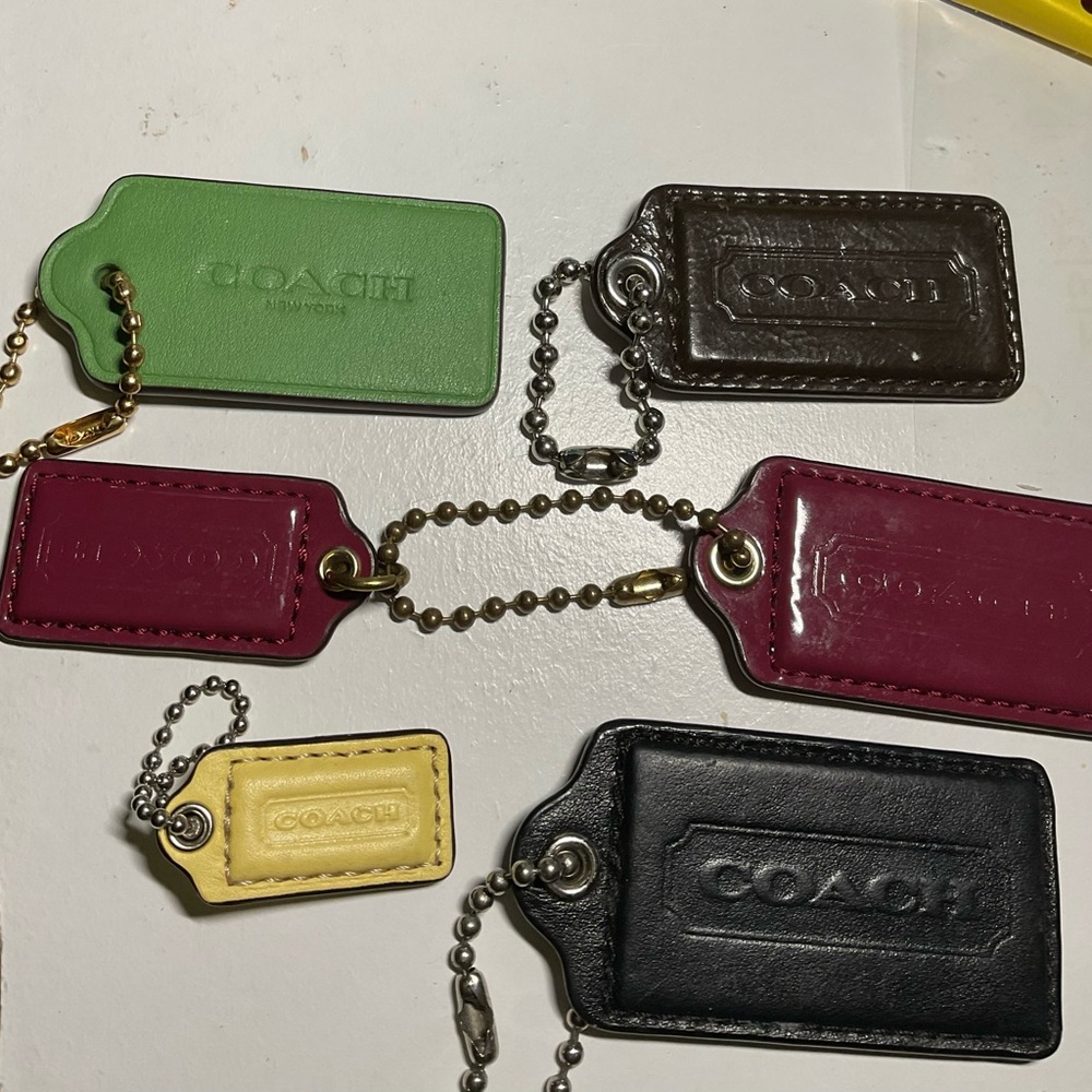 6 vintage COACH hang tags